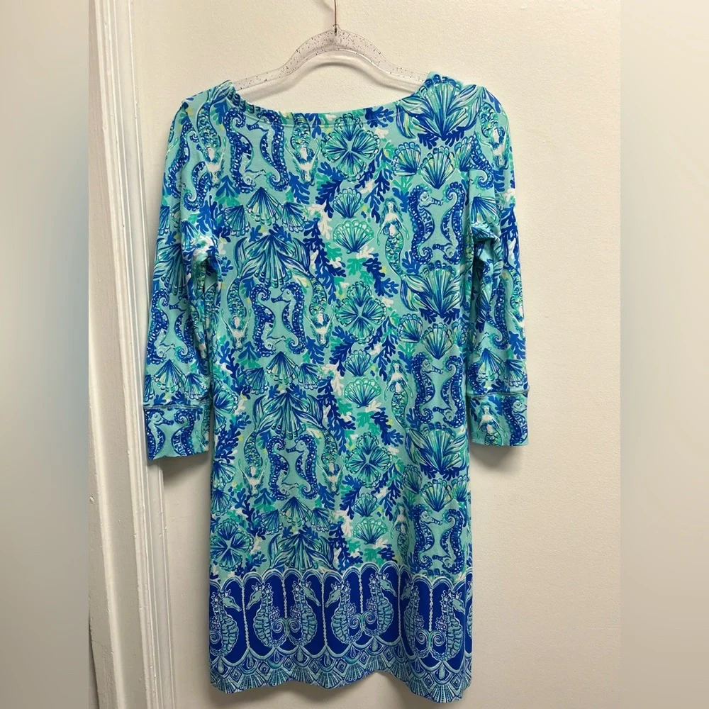 Lilly Pulitzer Blue and Green Floral Top - Picture 2 of 7